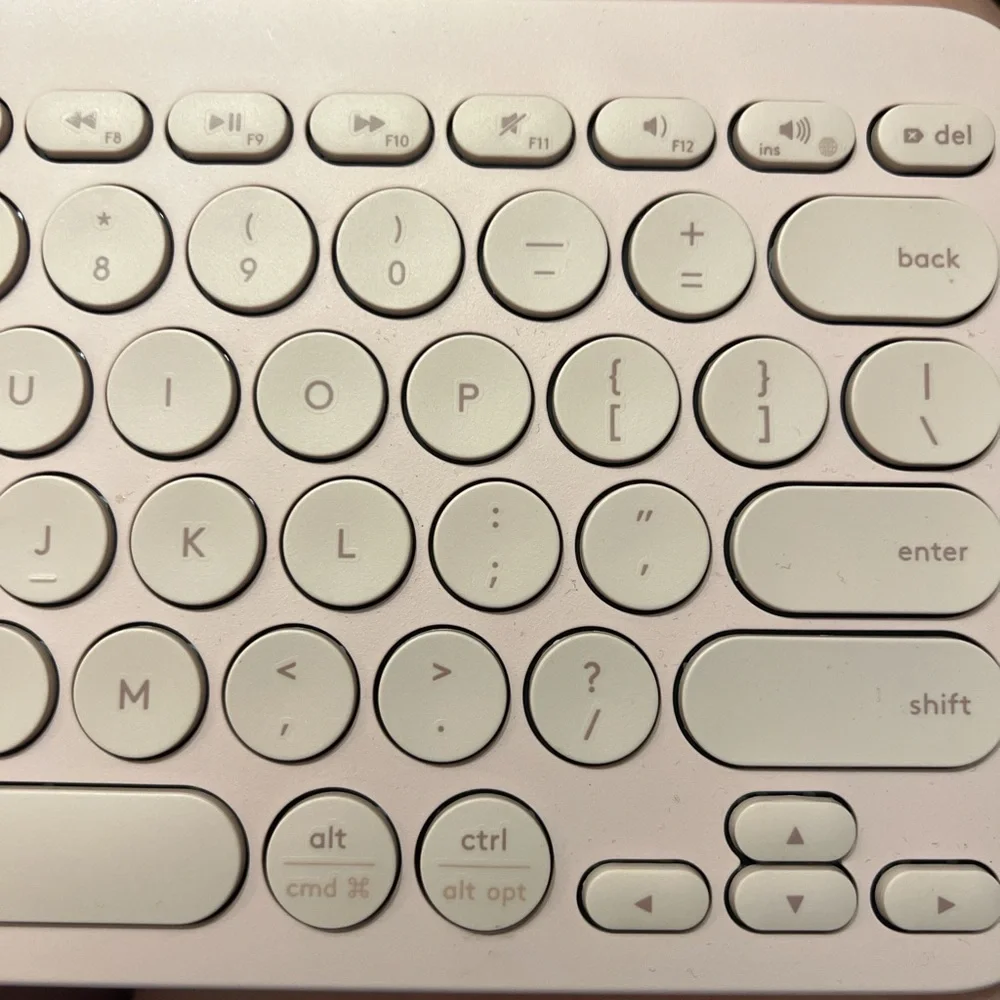 Logitech White Wireless Keyboard